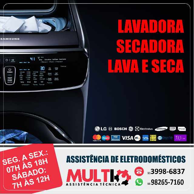Multitec assistência máquina de lavar roupas